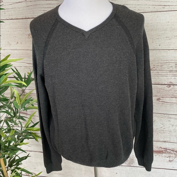 🌴TAILOR VINTAGE REVERSIBLE BIRDSEYE SWEATER NWT - Picture 3 of 10